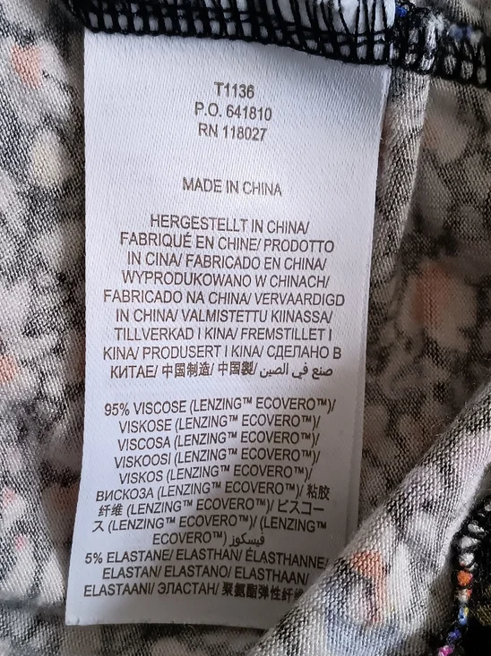 Boden Floral Ruched Yoke Blouse US 6 Jersey Button Front Long Sleeve Top - Picture 7 of 7